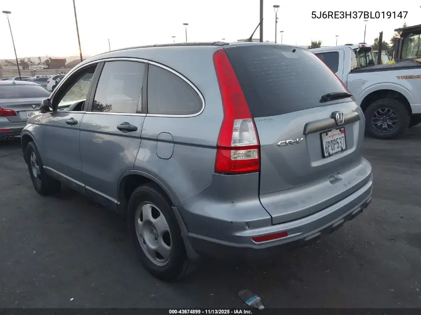 5J6RE3H37BL019147 2011 Honda Cr-V Lx
