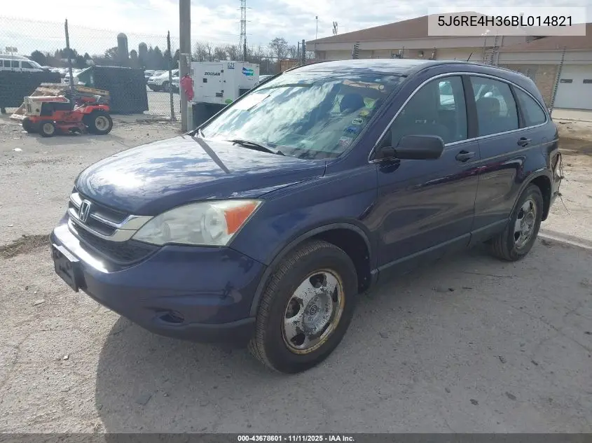5J6RE4H36BL014821 2011 Honda Cr-V Lx