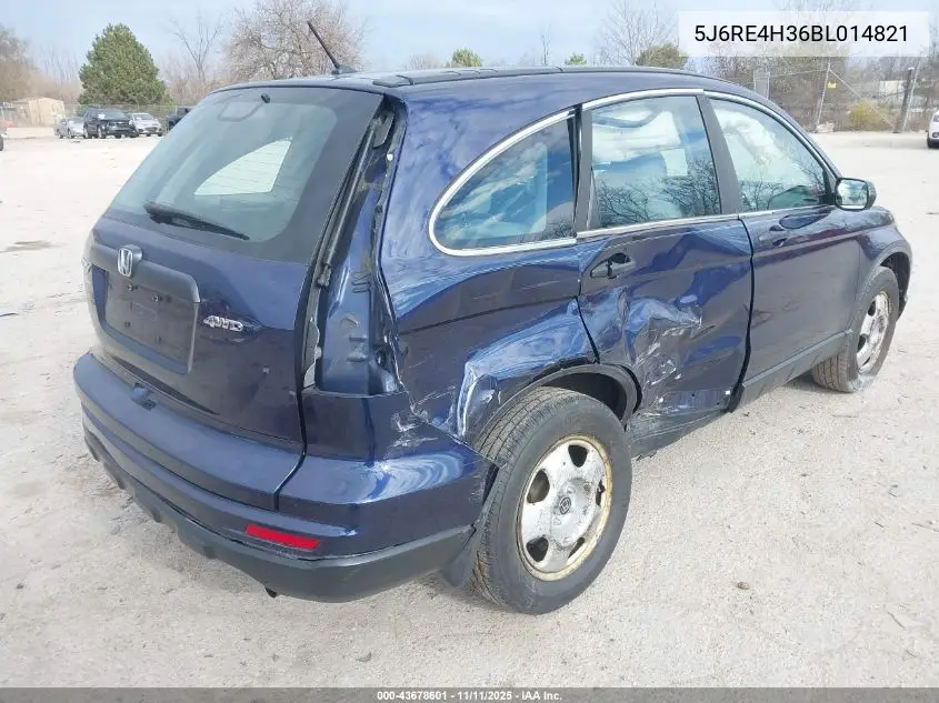 5J6RE4H36BL014821 2011 Honda Cr-V Lx