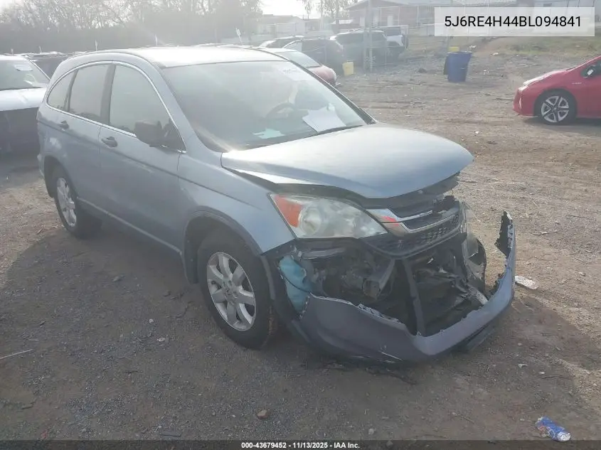 5J6RE4H44BL094841 2011 Honda Cr-V Se