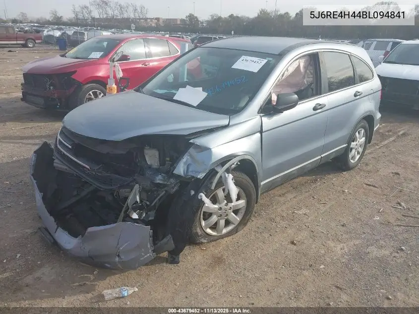 5J6RE4H44BL094841 2011 Honda Cr-V Se