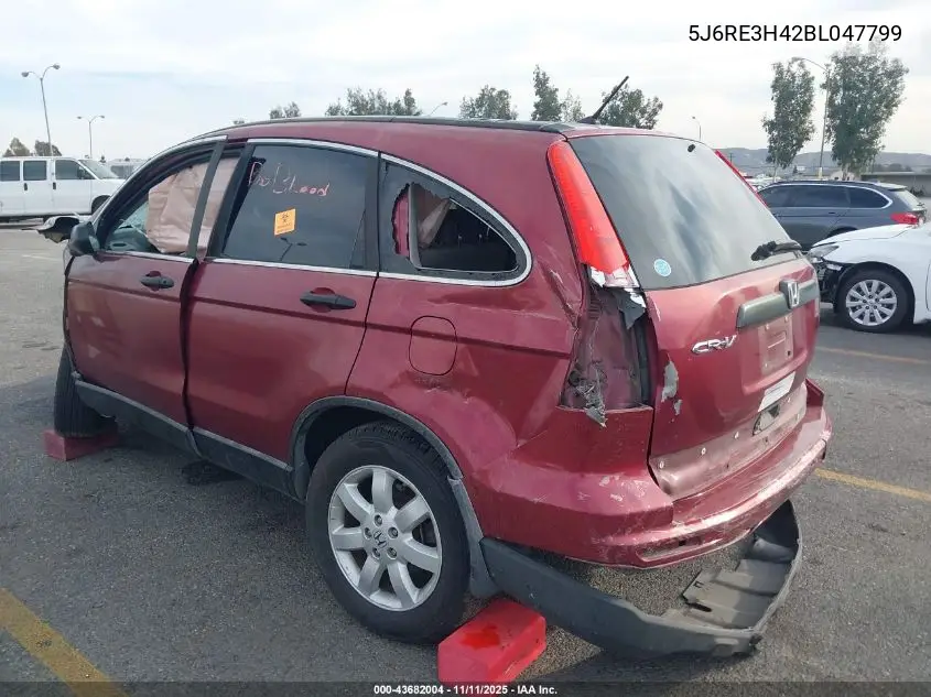 5J6RE3H42BL047799 2011 Honda Cr-V Se