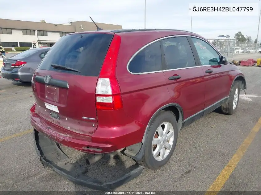 5J6RE3H42BL047799 2011 Honda Cr-V Se
