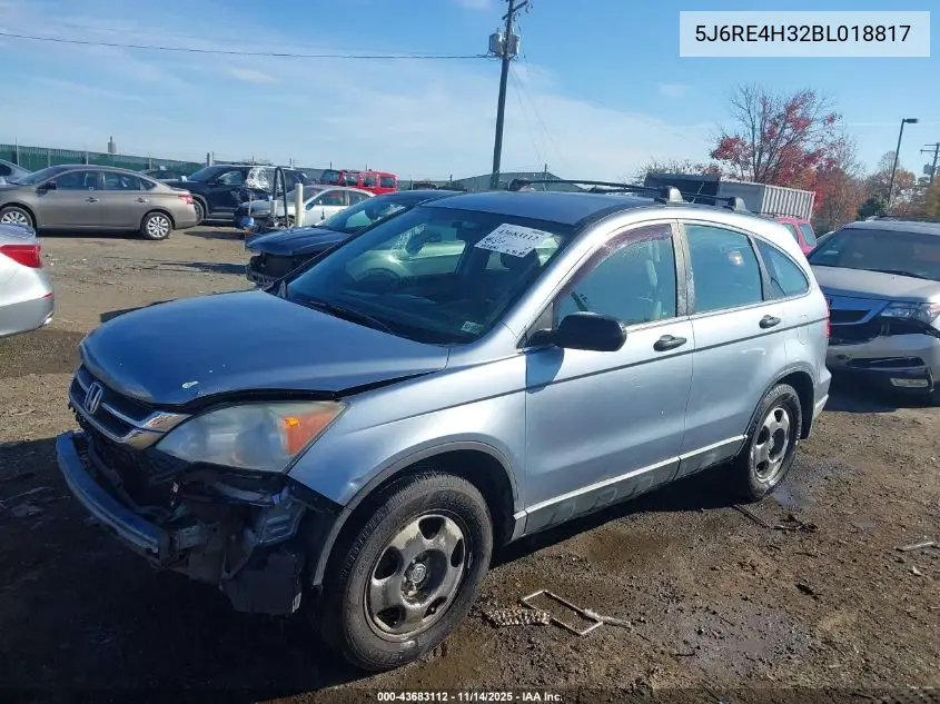 5J6RE4H32BL018817 2011 Honda Cr-V Lx