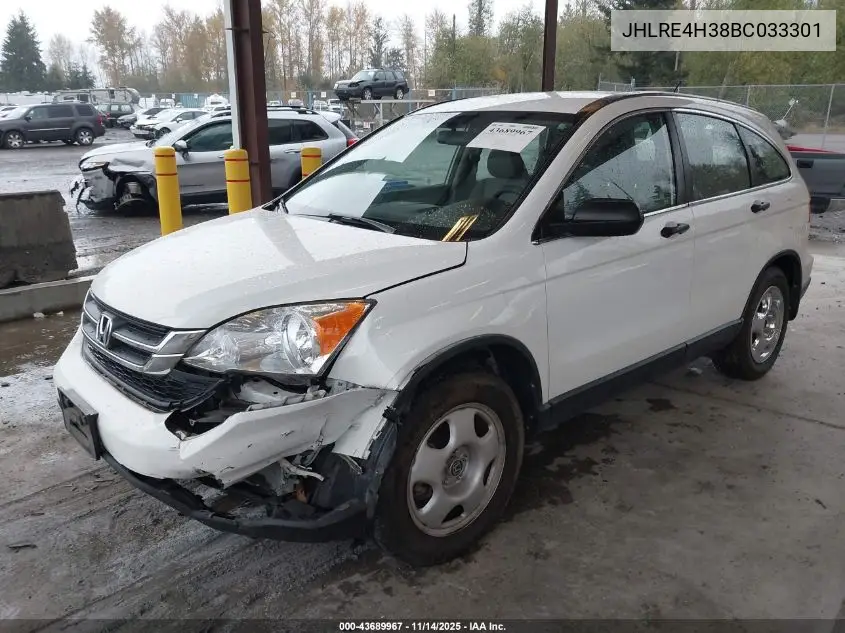 JHLRE4H38BC033301 2011 Honda Cr-V Lx