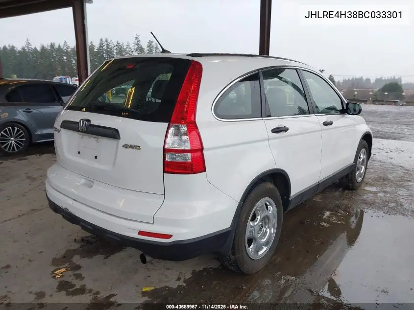 JHLRE4H38BC033301 2011 Honda Cr-V Lx