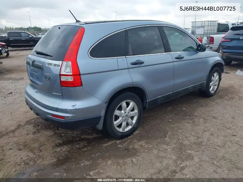 5J6RE3H44BL007725 2011 Honda Cr-V Se