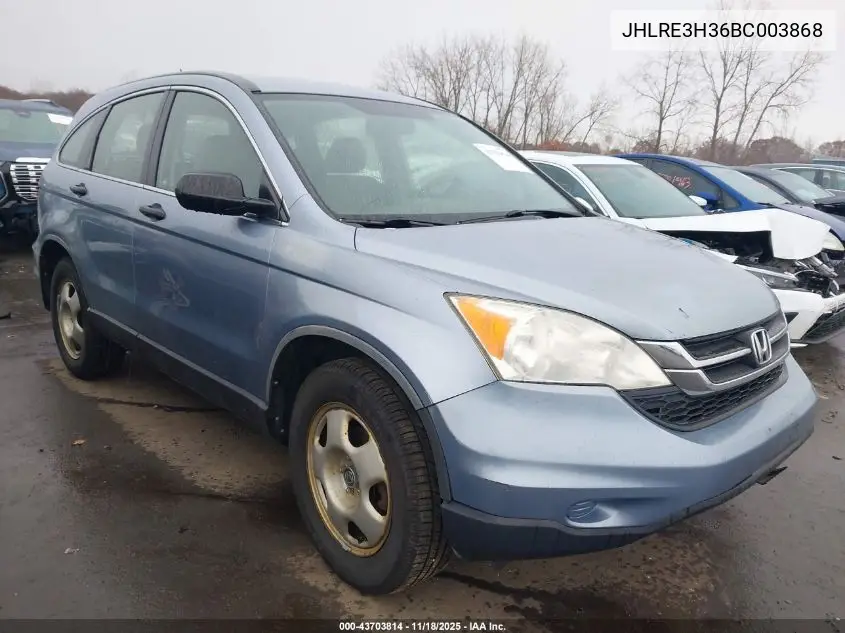 JHLRE3H36BC003868 2011 Honda Cr-V Lx