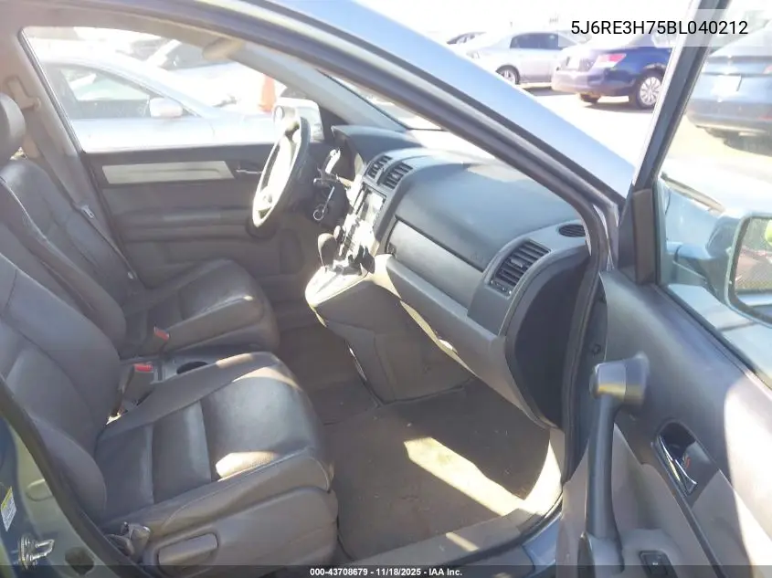 5J6RE3H75BL040212 2011 Honda Cr-V Ex-L
