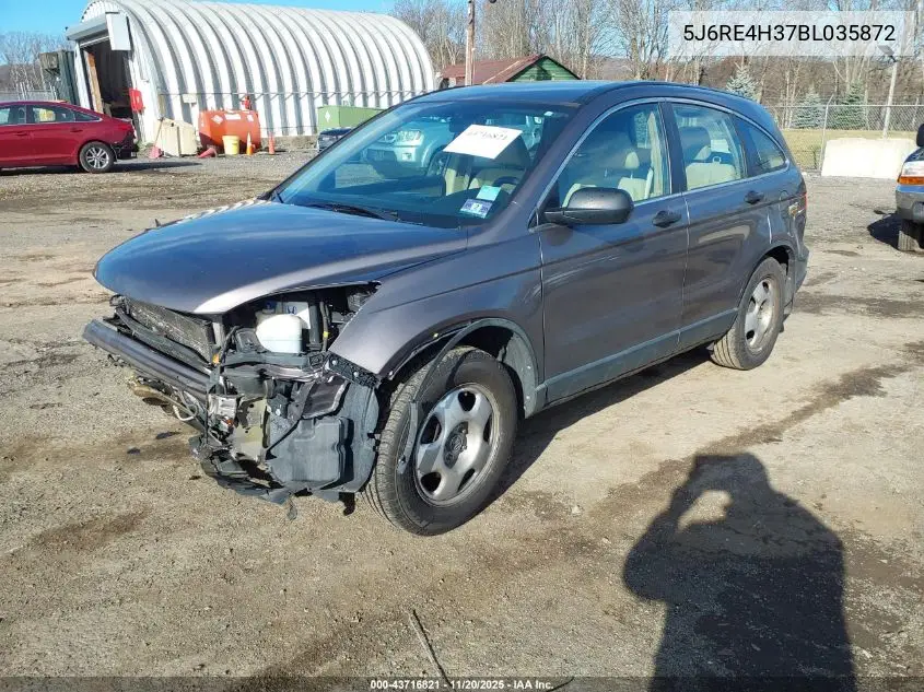 5J6RE4H37BL035872 2011 Honda Cr-V Lx