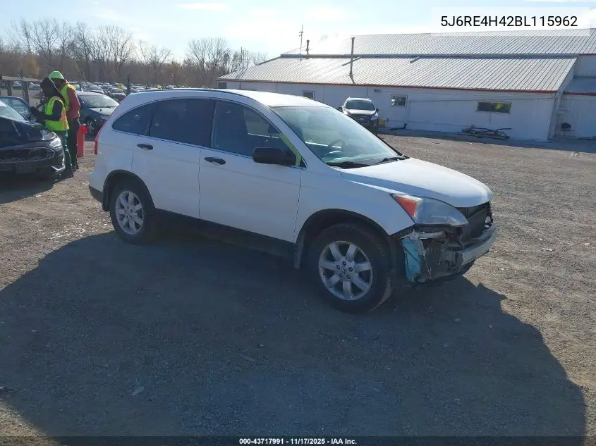 5J6RE4H42BL115962 2011 Honda Cr-V Se