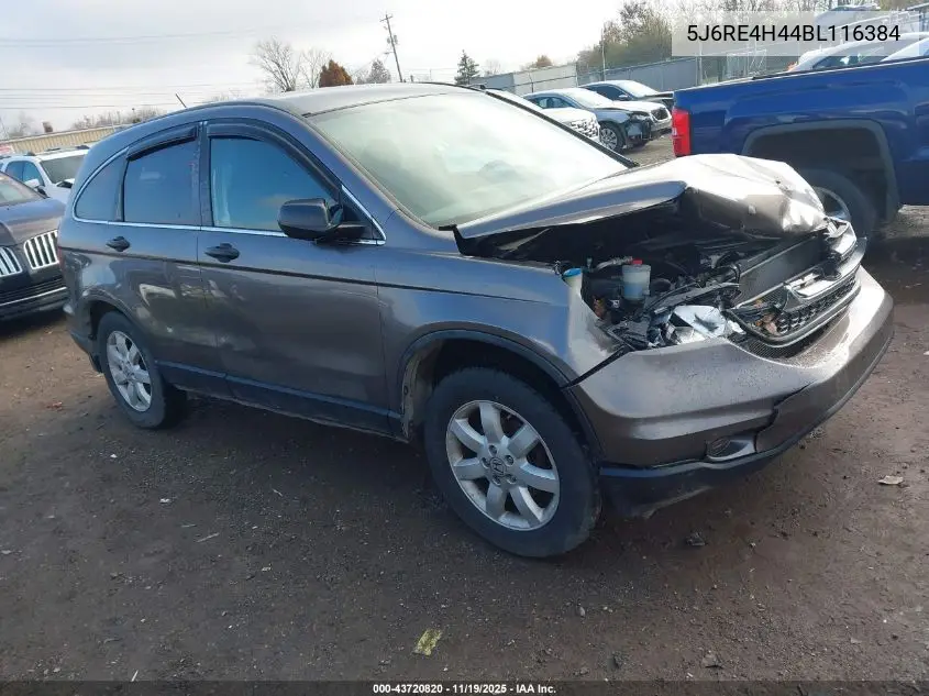 5J6RE4H44BL116384 2011 Honda Cr-V Se