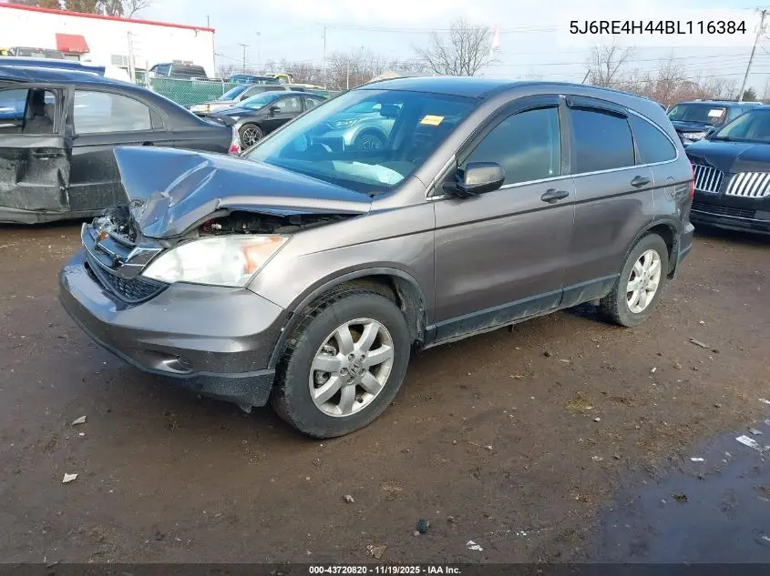 5J6RE4H44BL116384 2011 Honda Cr-V Se