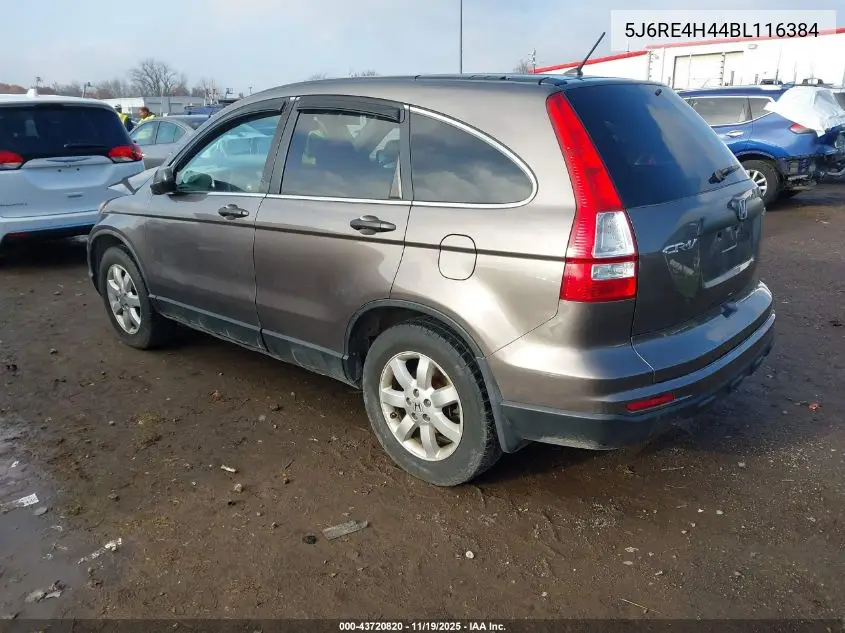5J6RE4H44BL116384 2011 Honda Cr-V Se