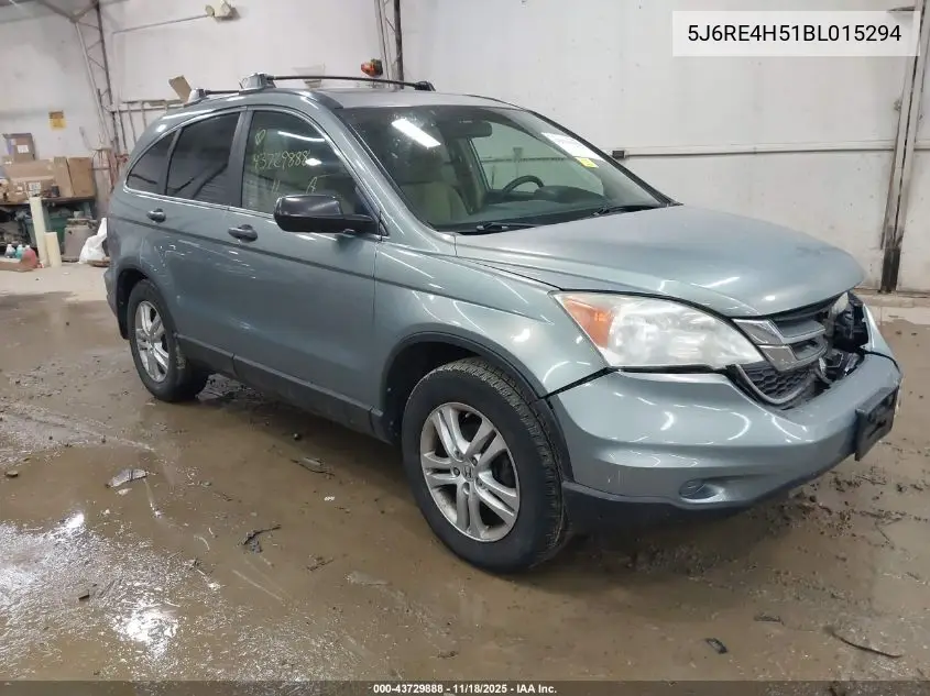 5J6RE4H51BL015294 2011 Honda Cr-V Ex