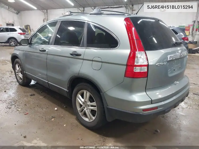 5J6RE4H51BL015294 2011 Honda Cr-V Ex