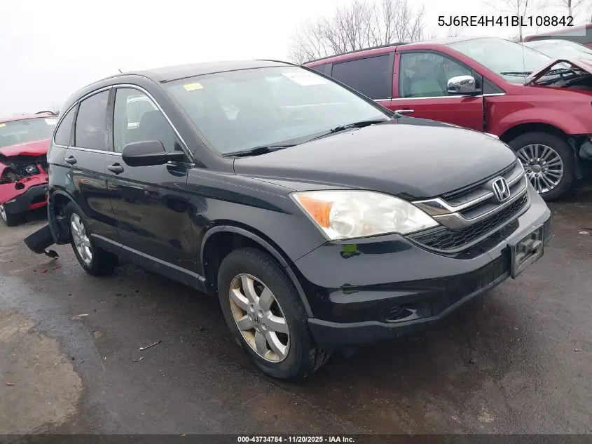 5J6RE4H41BL108842 2011 Honda Cr-V Se