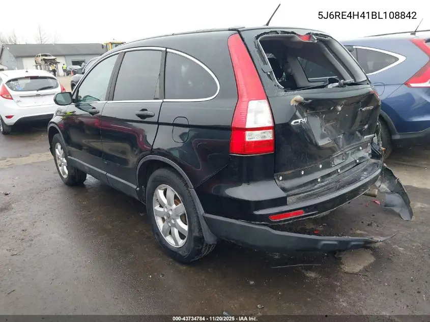 5J6RE4H41BL108842 2011 Honda Cr-V Se