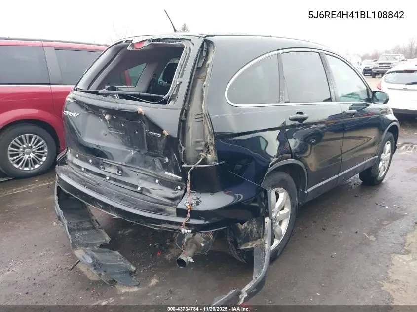 5J6RE4H41BL108842 2011 Honda Cr-V Se