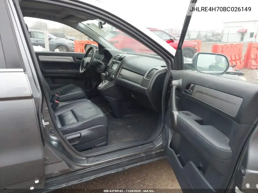 JHLRE4H70BC026149 2011 Honda Cr-V Ex-L