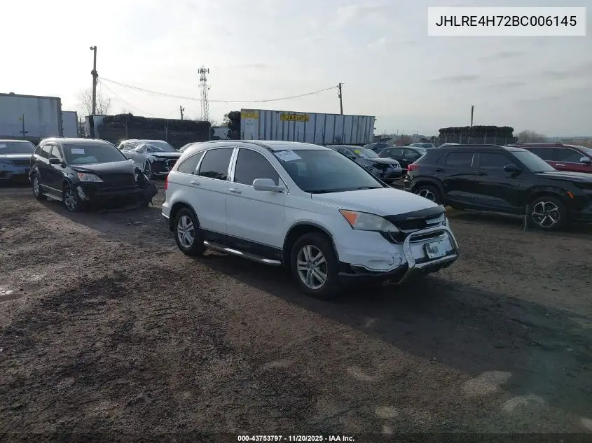 JHLRE4H72BC006145 2011 Honda Cr-V Ex-L