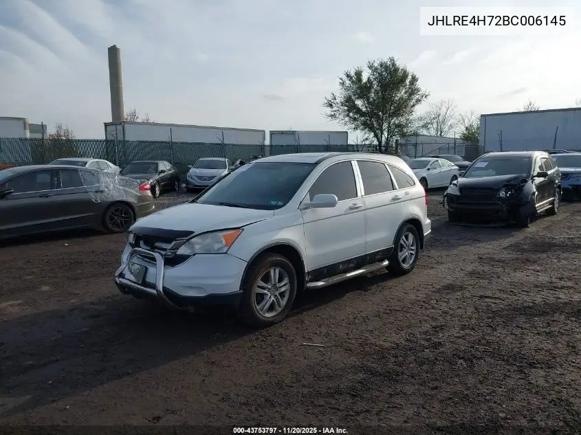 JHLRE4H72BC006145 2011 Honda Cr-V Ex-L