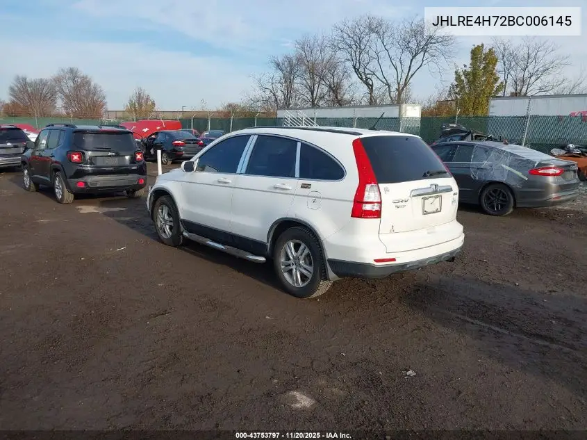 JHLRE4H72BC006145 2011 Honda Cr-V Ex-L
