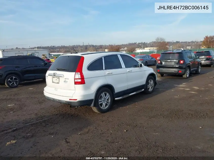 JHLRE4H72BC006145 2011 Honda Cr-V Ex-L