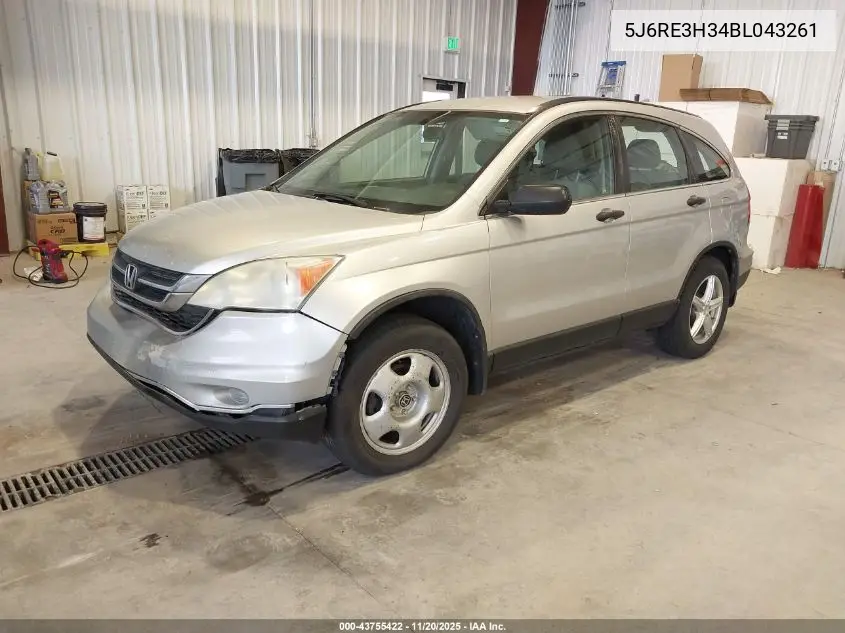 5J6RE3H34BL043261 2011 Honda Cr-V Lx