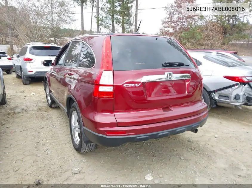 5J6RE3H7XBL008016 2011 Honda Cr-V Ex-L