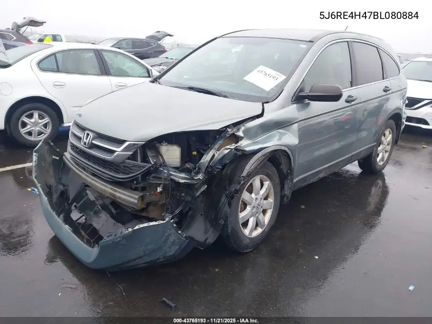 5J6RE4H47BL080884 2011 Honda Cr-V Se