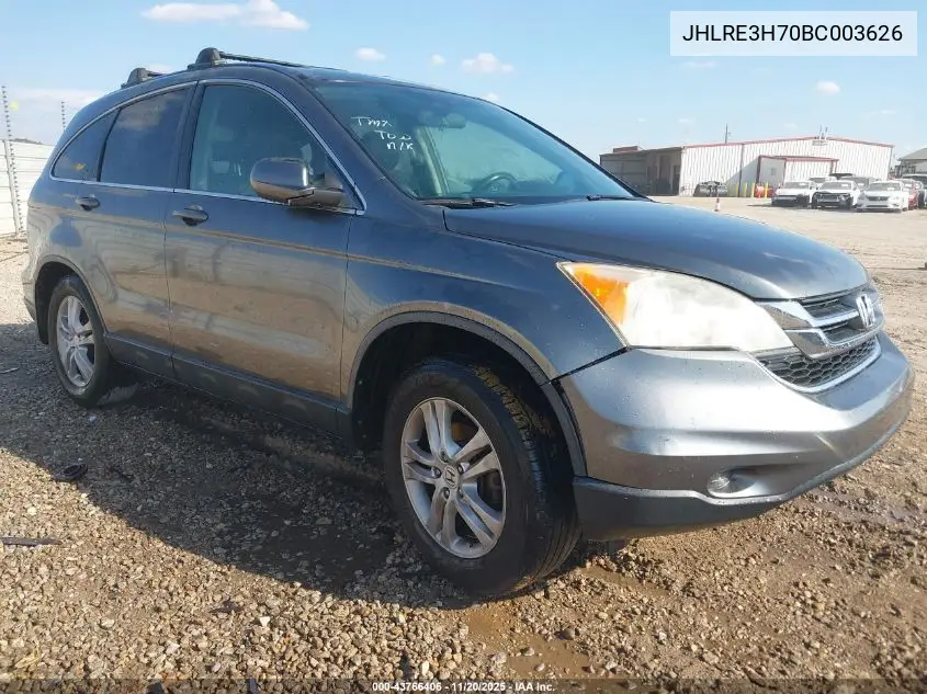 JHLRE3H70BC003626 2011 Honda Cr-V Ex-L