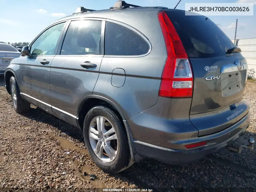 JHLRE3H70BC003626 2011 Honda Cr-V Ex-L