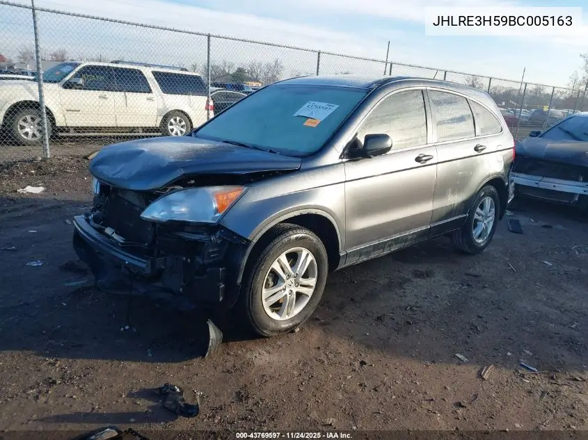 JHLRE3H59BC005163 2011 Honda Cr-V Ex
