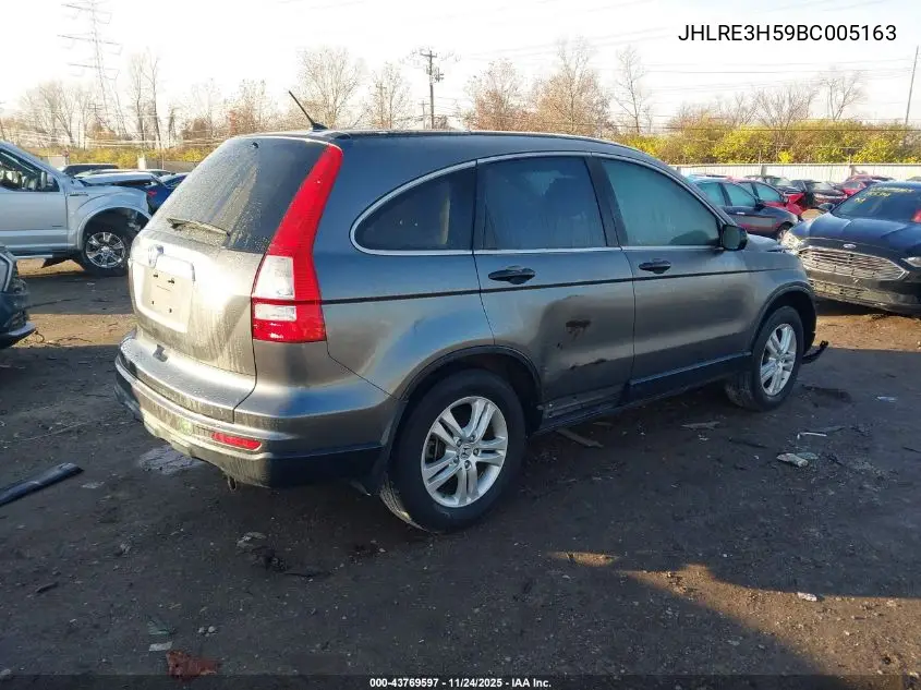 JHLRE3H59BC005163 2011 Honda Cr-V Ex