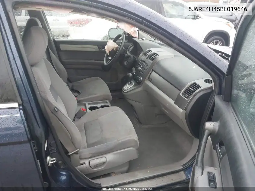 5J6RE4H45BL019646 2011 Honda Cr-V Se