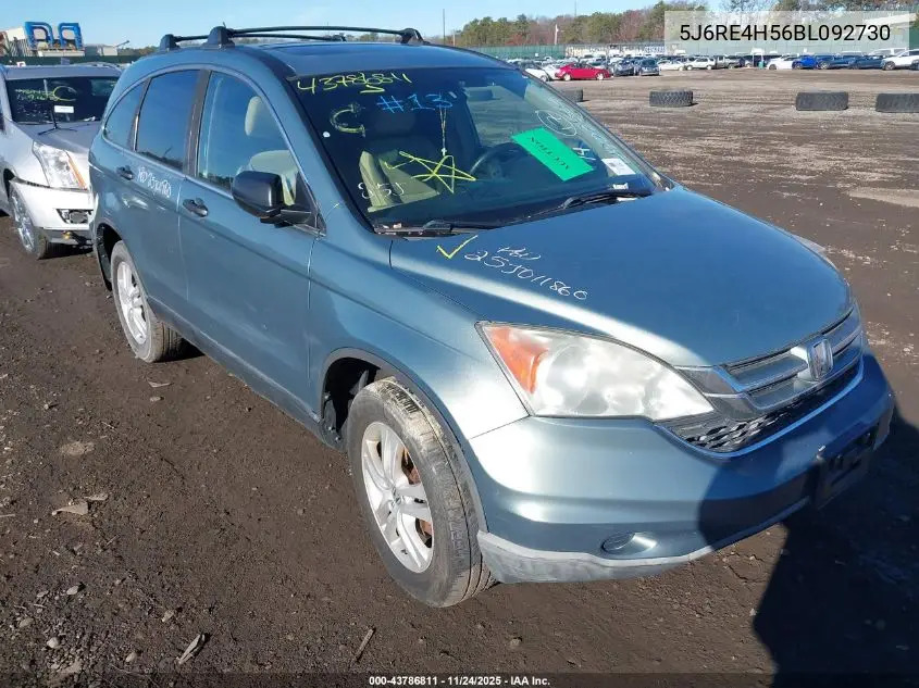5J6RE4H56BL092730 2011 Honda Cr-V Ex