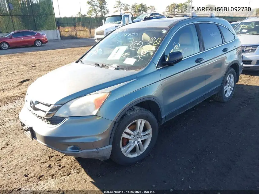 5J6RE4H56BL092730 2011 Honda Cr-V Ex