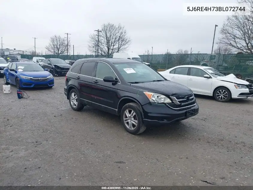 5J6RE4H73BL072744 2011 Honda Cr-V Ex-L