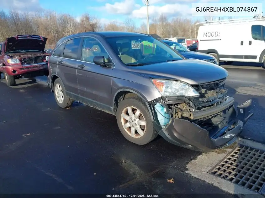 5J6RE4H4XBL074867 2011 Honda Cr-V Se