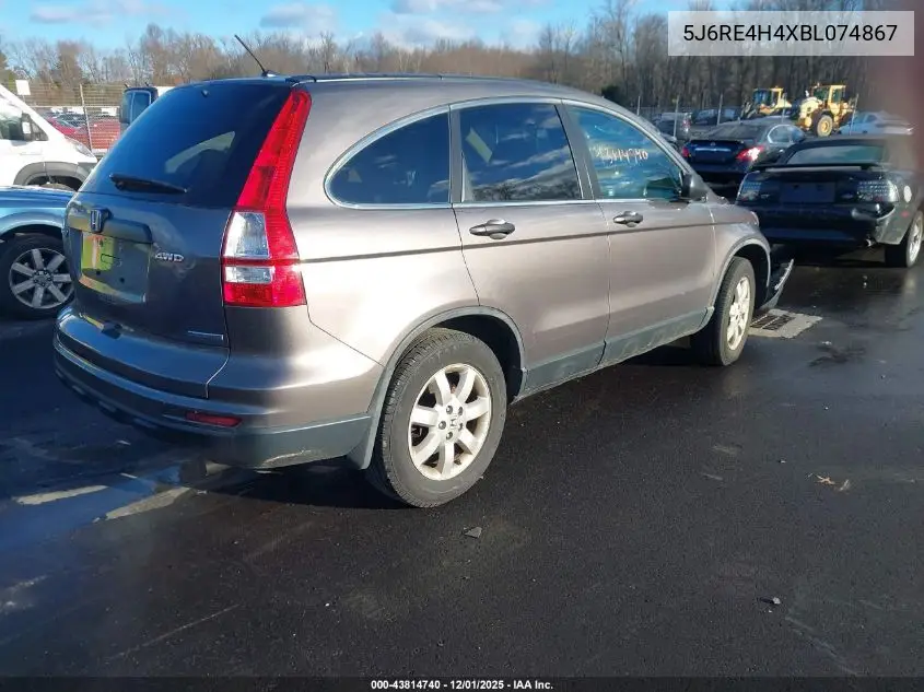 5J6RE4H4XBL074867 2011 Honda Cr-V Se