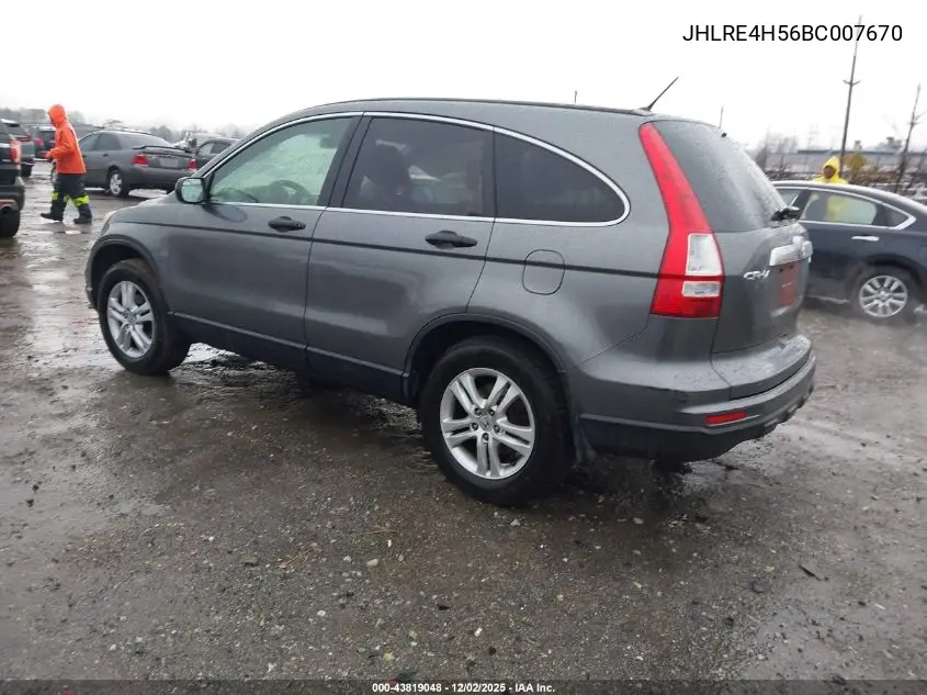 JHLRE4H56BC007670 2011 Honda Cr-V Ex