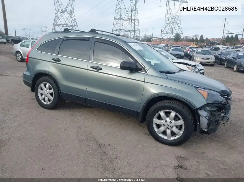 JHLRE4H42BC028586 2011 Honda Cr-V Se