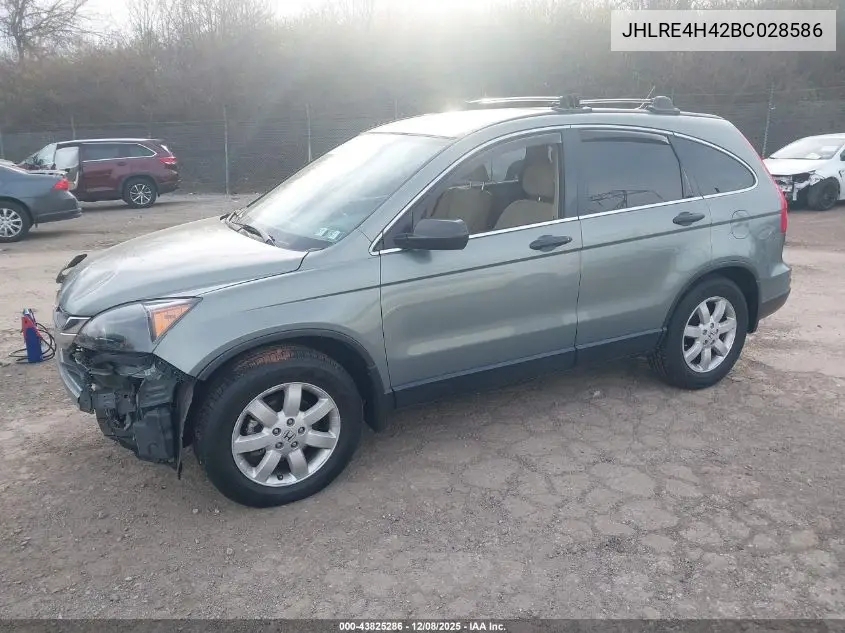 JHLRE4H42BC028586 2011 Honda Cr-V Se