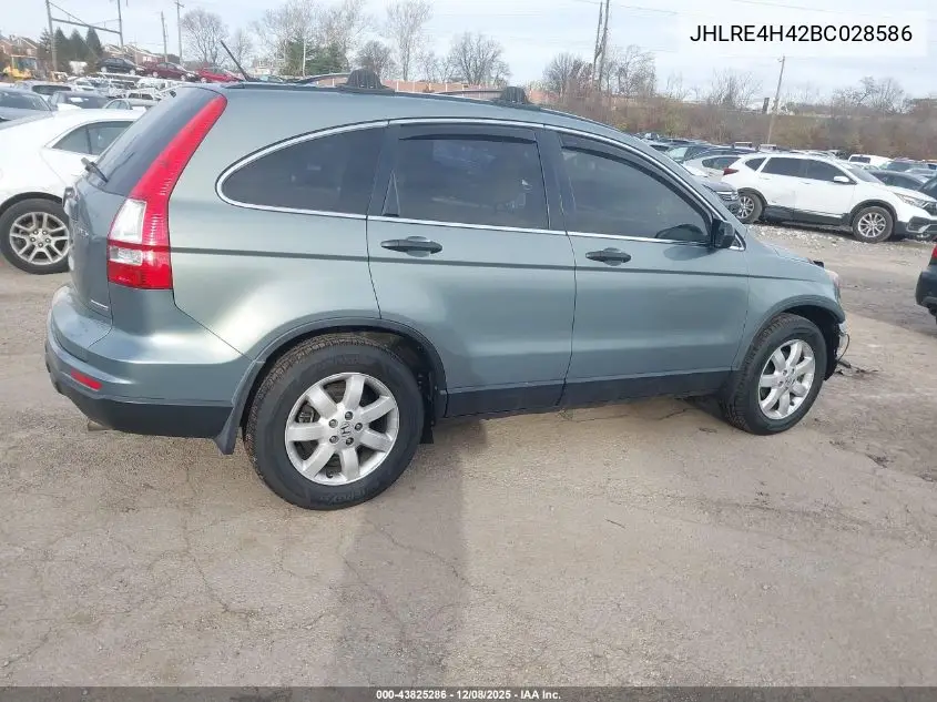 JHLRE4H42BC028586 2011 Honda Cr-V Se
