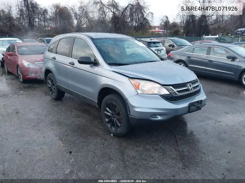 5J6RE4H47BL071926 2011 Honda Cr-V Se