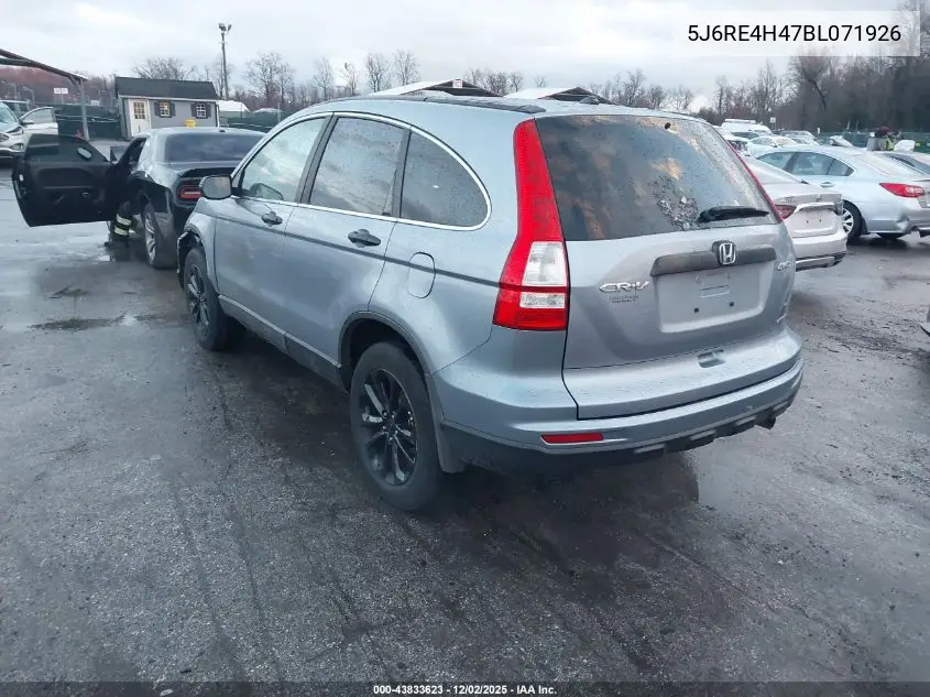 5J6RE4H47BL071926 2011 Honda Cr-V Se