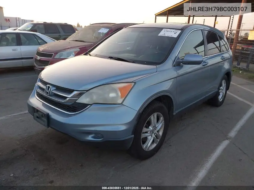 JHLRE3H79BC003107 2011 Honda Cr-V Ex-L