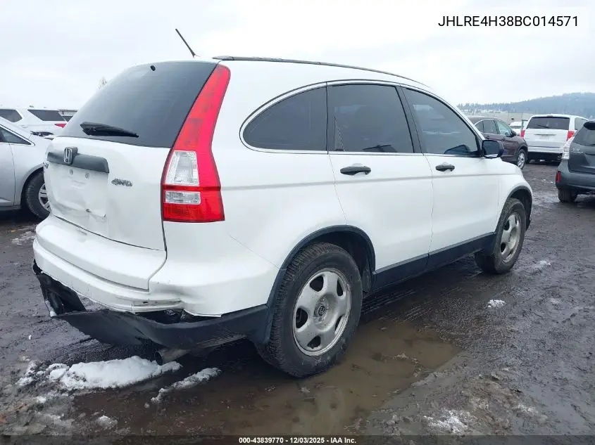 JHLRE4H38BC014571 2011 Honda Cr-V Lx