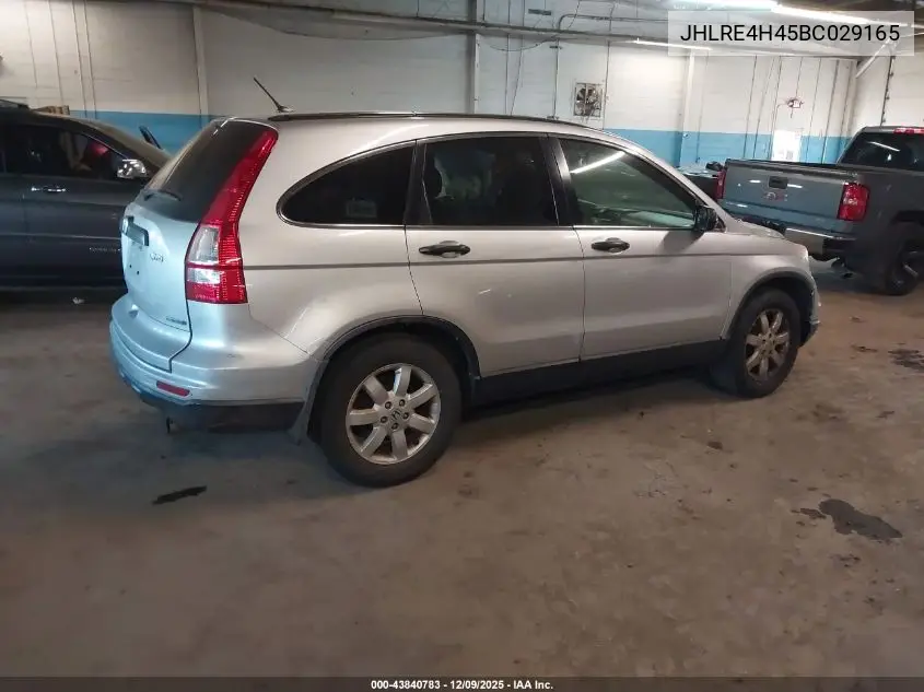 JHLRE4H45BC029165 2011 Honda Cr-V Se